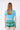 JoosTricot Aqua Blue Peachskin Short Sleeve Crop Cardigan Top