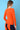 Joostricot Ferrari Red Gloss Long Sleeve Square Scoop Neck Top