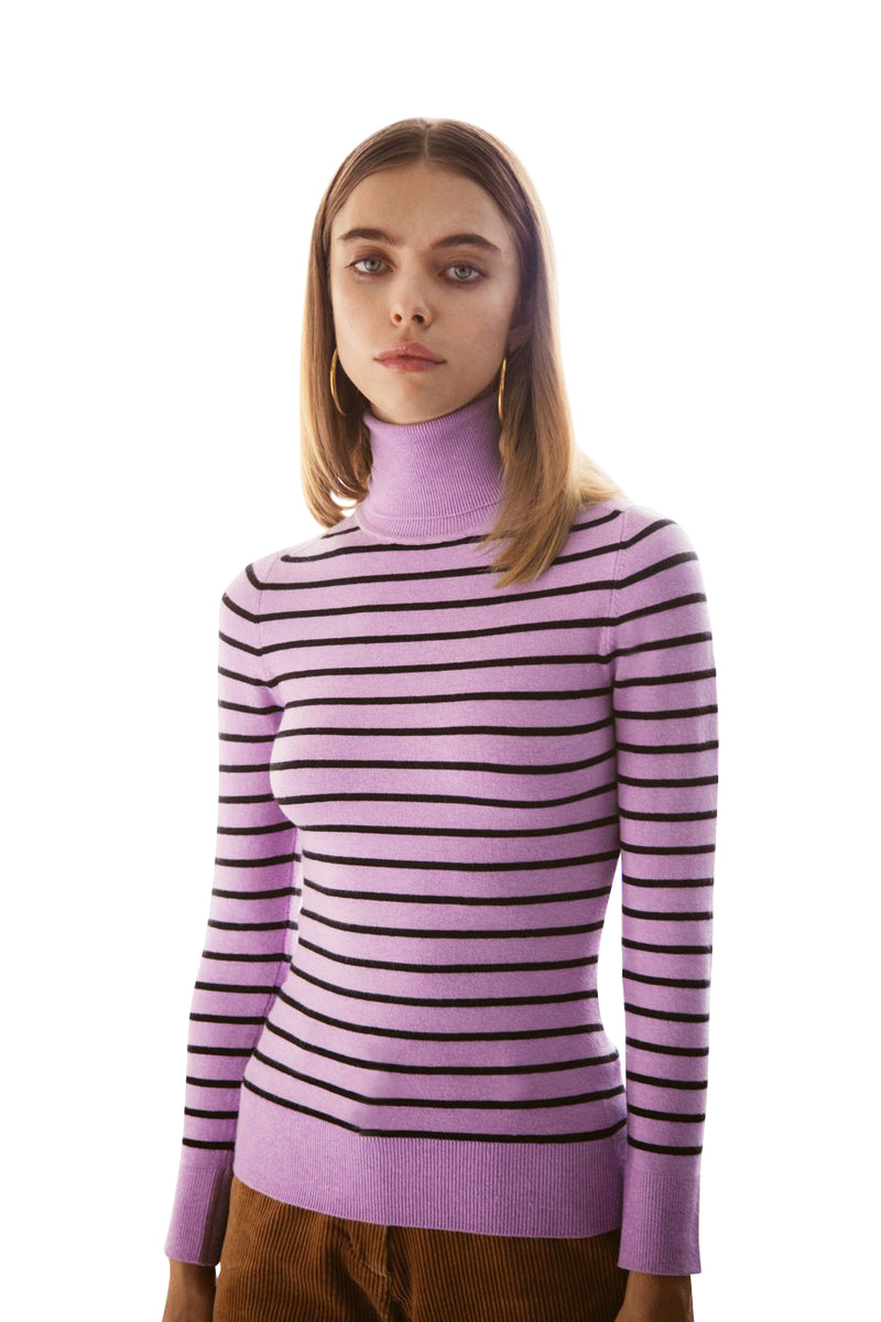 Lavender turtleneck sale