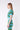 JoosTricot Aqua / Palm Waves Peachskin Short Sleeve Crop Cardigan Top