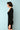 Coal Black EcoMerino Scoop Neck Mini Dress