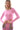 Joostricot Pink EcoMerino Long Sleeve Crop Crew Top