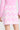 Sweet Pink/ White Waves Peachskin Mini Skirt