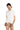 JoosTricot Ice Water White Peachskin Rib Polo Top