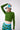 Palm Peachskin Long Sleeve Crop Crew