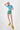 JoosTricot Aqua Blue Peachskin Short Sleeve Crop Cardigan Top