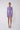 Violet Lurex Long Sleeve Mini Flared Polo Dress