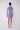 Violet Lurex Long Sleeve Mini Flared Polo Dress