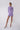 Violet Lurex Long Sleeve Mini Flared Polo Dress