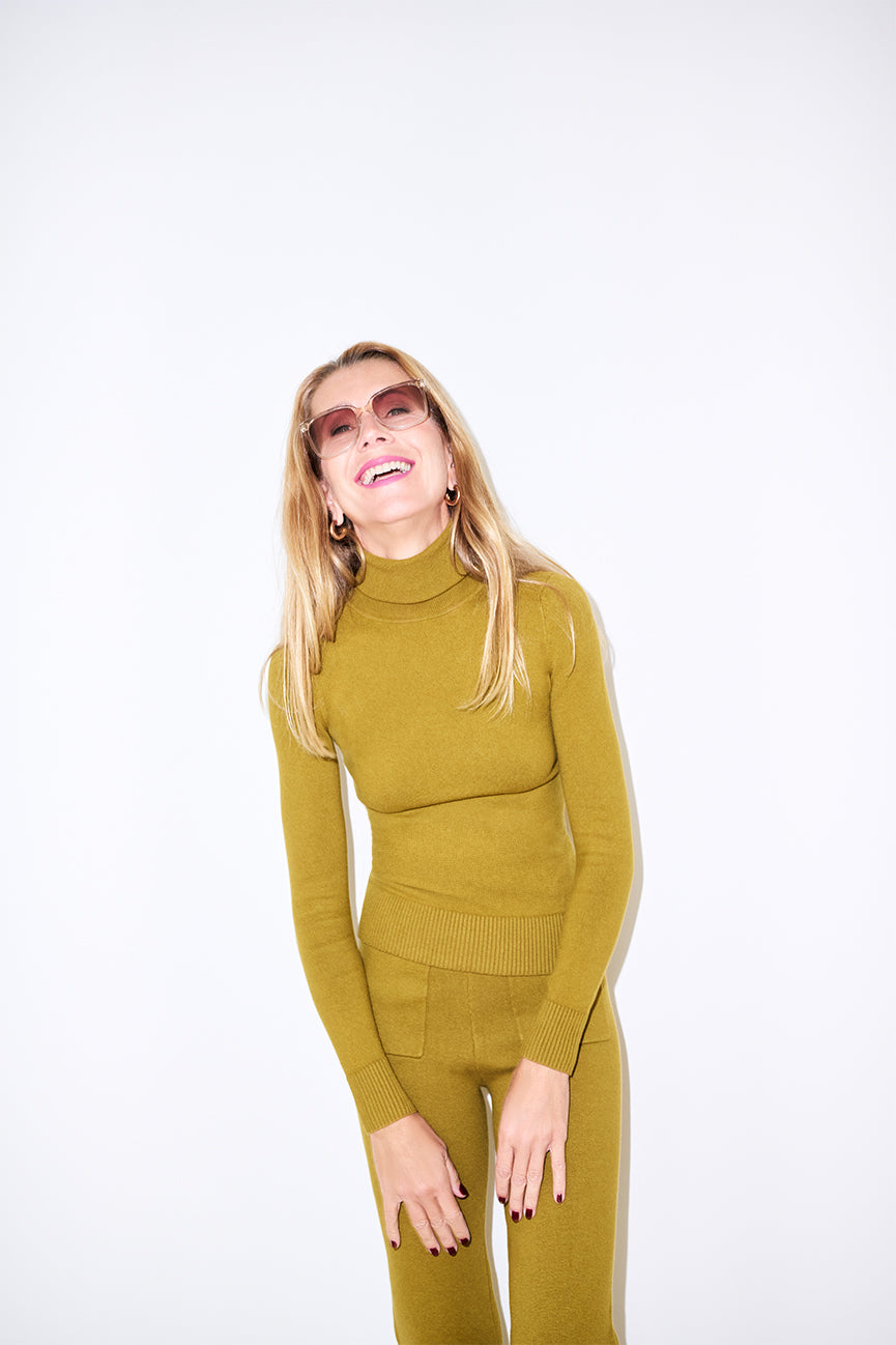 Cardamon Peachskin Long Sleeve Turtleneck