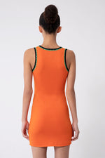 Orange Canggu Mini Tank Dress