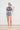 Navy White Arrows Terry Crop Cardigan