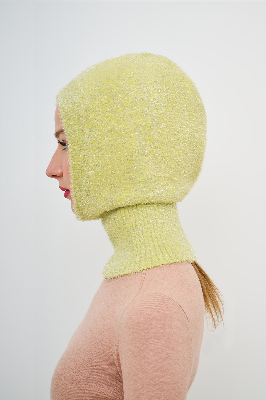 Chartreuse Tinsel Balaclava