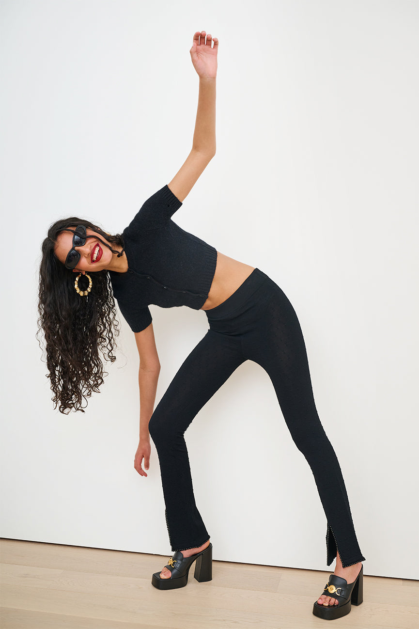Black Swiss Dots Pants