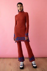 Paprika Tribal Mini Dress