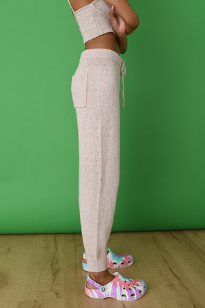 Speckled Linen Joggers