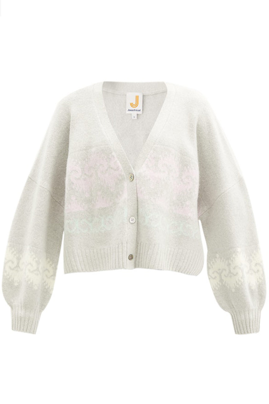 Grey Mist Merino Boyfriend Cardigan