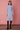 JoosTricot Arctic Blue Peachskin Long Sleeve Ribbed Midi Polo Dress