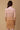 JoosTricot Camel / Blush  Stripe Peachskin Long Sleeve Mini Polo Dress