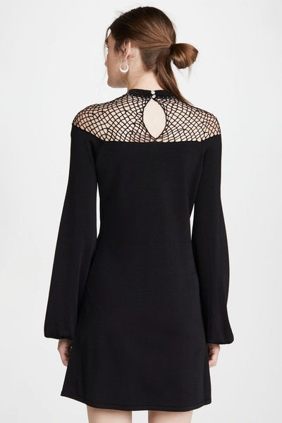 Swarovski Olive Black Net Dress – passarellas.shop