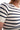 JoosTricot Marine Navy / White Stripe Peachskin Short Sleeve Crew Neck Top T-Shirt