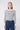 JoosTricot Marine Navy / White Stripe Peachskin Long Sleeve Crew Neck