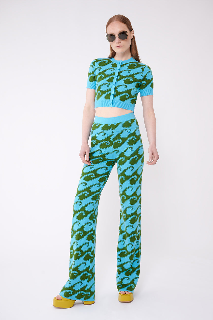 gusset pants - waves on pacific – Childhoods Clothing