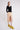 JoosTricot Coal Black Peachskin V Neck Top