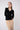JoosTricot Coal Black Peachskin V Neck Top