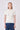 JoosTricot Ice Water White Peachskin Rib Polo Top