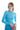 JoosTricot Aqua Blue Peachskin Long Sleeve Crew Neck