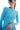 JoosTricot Aqua Blue Peachskin Long Sleeve Crew Neck