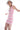White/Pink Waves Peachskin Mini Tank Dress