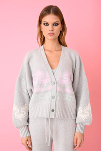 Grey Mist Merino Boyfriend Cardigan