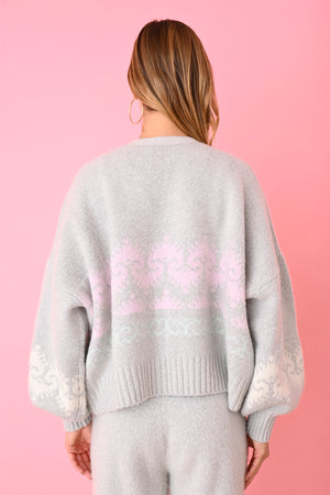 Grey Mist Merino Boyfriend Cardigan