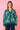 Lush Green/Cream Merino Mushroom Cardigan