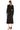 Black Lurex Ballet Wrap Midi Dress