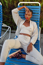 Speckled Linen Joggers