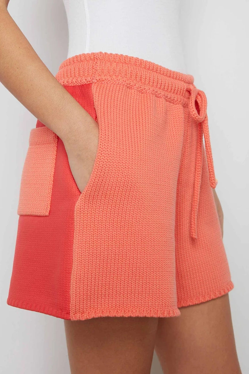Coral Drawstring Shorts