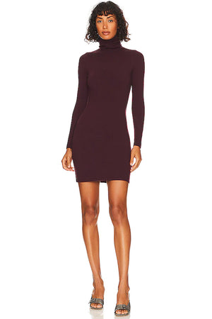 Monogram EcoMerino Long Sleeve Turtleneck Mini Dress